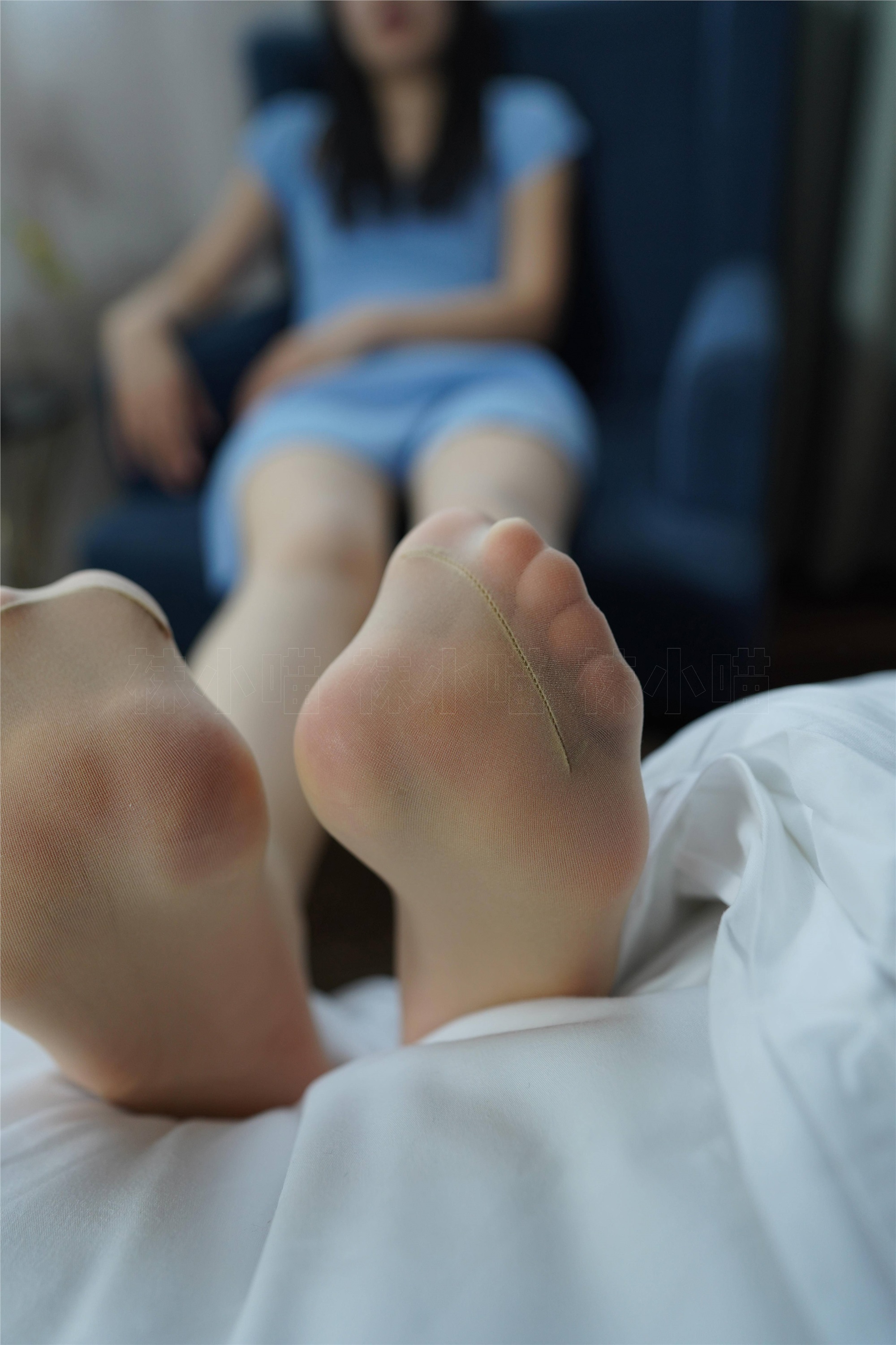 kittyWawa袜小喵  KT252 浅蓝连衣裙